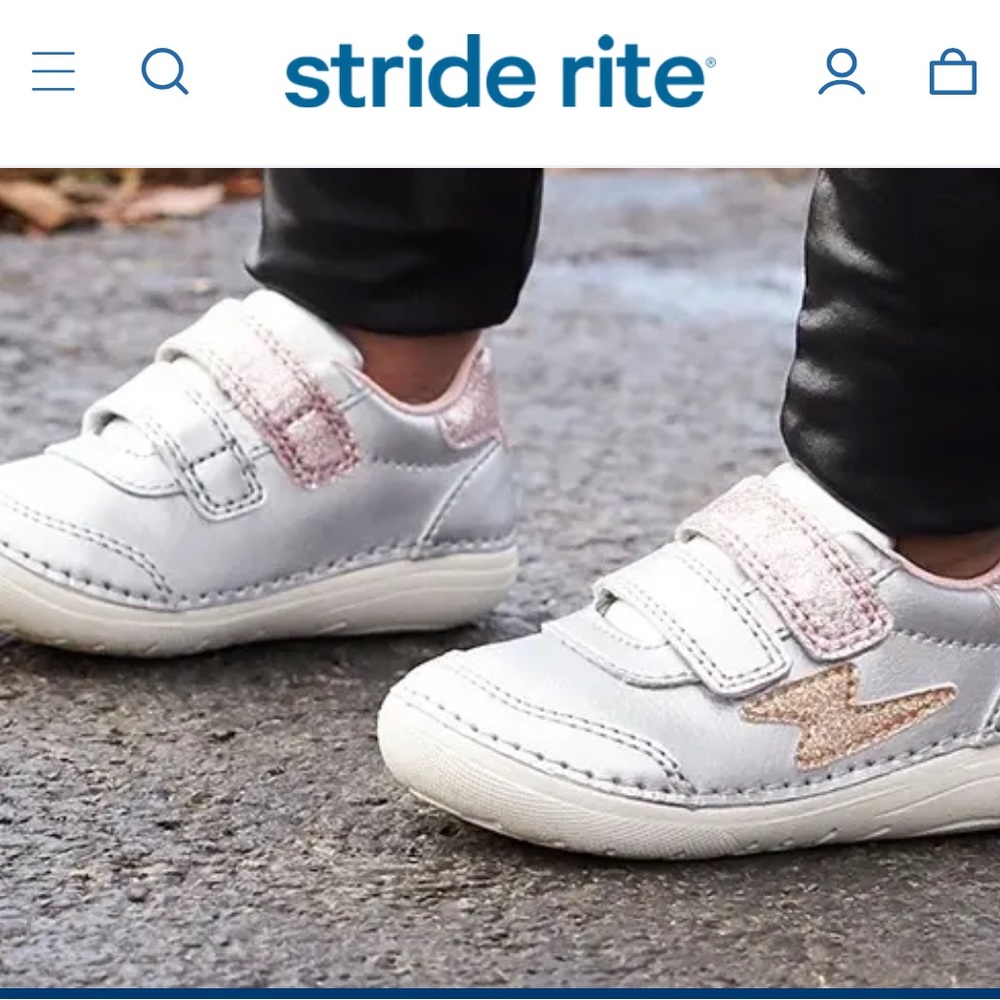 NEVER USED-Stride rite little girl soft motion NEW shoe size 5M